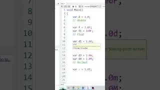 C#'ta double, float ve decimal için literaller 