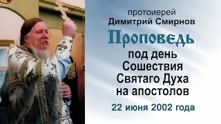 Проповедь под день Сошествия Святаго Духа на апостолов (2002.06.22). Протоиерей Димитрий Смирнов
