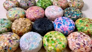ASMR soap cutting Relaxing sounds Recycled soap