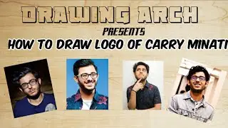 How to make logo of  carry minati in phone ,phone ke carry minati  logo kaise banaye |drawing arch
