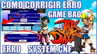 PS2, ERRO SISTEN CNF E GAME BAD.