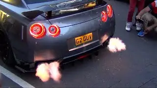 ACCELERATION Nissan GT-R R35 EXHAUST SOUND COMPILATION
