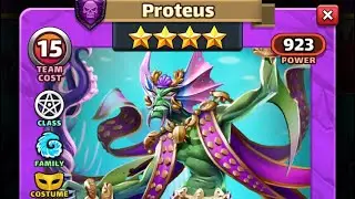 Empire Puzzles : Testing of Costume Proteus and raiding with 4* star attack team