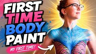 Uncensored: It was her first time modeling topless and being body painted!