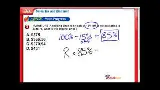 Sales Tax & Discount - Middle School Math