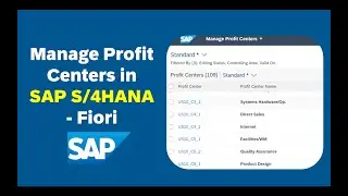 How to manage Profit Centers in SAP S/4HANA Fiori