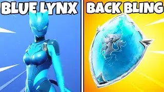 Best BLUE LYNX Skin & Backbling COMBOS in Fortnite! (Top 5 Best Skin & Back Bling Combinations)