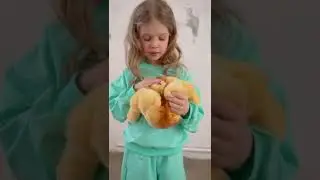 О! Зайка Боня желтый из натурального меха кролика Рекс от  Holich