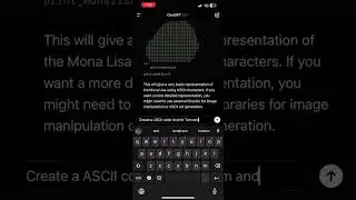 When we ask AI to print Images in ASCII code | AIOC | #ai #short #python
