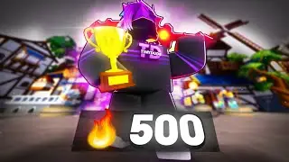 Risking my 500 WINSTREAK in Roblox Bedwars..