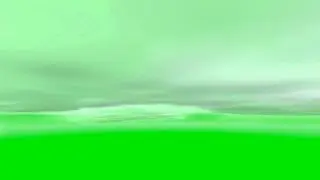 Flying into Clouds on a Green Screen Background