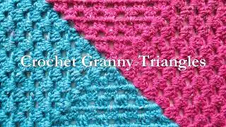 Crochet triangle shape in Granny Square