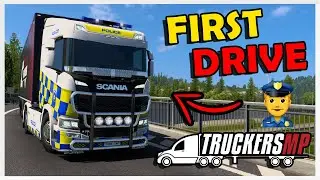 DRIVING WITH THE NEW POLICE TRUCK 👮 | TRUCKERSMP