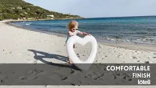 White Heart Pool Float | New MINI Size Heart Float | Luxury Pool Floats by LÔTELI