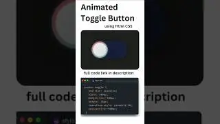 Toggle Button  Html CSS 