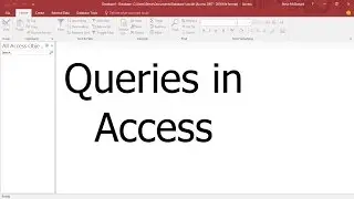 Microsoft Access Tutorial #4 - Creating a Query in Access for Beginners