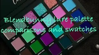 I got something new! Blend bunny lure palette #comparison #swatches #blendbunnycosmetics #lure