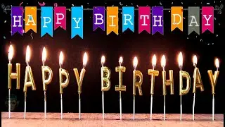 Happy Birthday Candle Timelapse