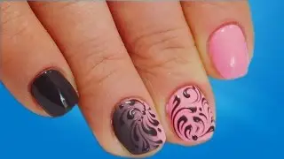 Gradient with monograms Top amazing nail art design Nail art design