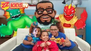 Monster Toys vs Goo Goo Gaga Ninja Challenge
