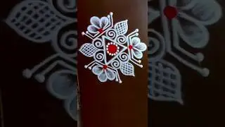 simple muggulu 🌺 mini rangoli 🌺 #shorts #trending #kolam #rangoli #muggulu #art