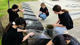 Отреставрированы мемориальные плиты с фамилиями односельчан, погибших в годы Великой  Отечественной