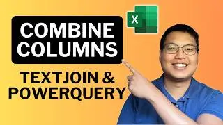 2 EASY Ways To Combine Multiple Columns Into One | TEXTJOIN & PowerQuery | Office 365