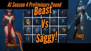 AI Champs Beast Vs Saggy Preliminary 11 || Age of Magic!