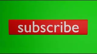 green screen copyright free subscribe button 4K LOOP