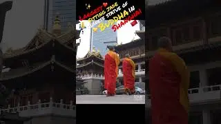 Jing'an Temple in Shanghai with jade Buddha statue #shorts #shanghai #china #buddha #travel #statue