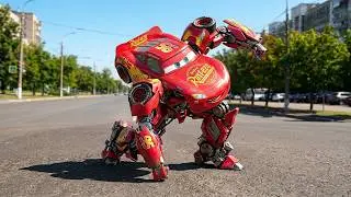 Lightning McQueen TRANSFORMERS in Real Life 2024 disney cars 4 PIXAR