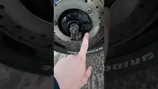 yamaha majesty 250 биение ручки тормоза и вибрация заднего колеса.