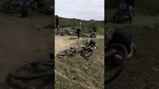Падение на велосипеде!Жёстко упал на велосипеде мтб!