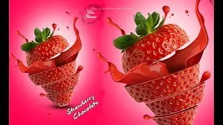 Photoshop | Poster Design Strawberry Flavor | Ju Joy Design Bangla