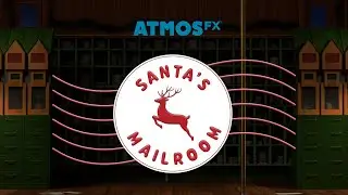 AtmosFX Santa's Mailroom Digital Decoration Trailer