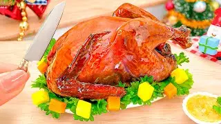 🍗 Perfect Cooking Miniature Roasted Turkey in Mini Kitchen 🍗 Juicy Miniature Baked Chicken Recipe