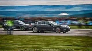 Flugplatzblasen 2013 HD: VW Golf 3 VR6 Turbo vs Porsche Panamera