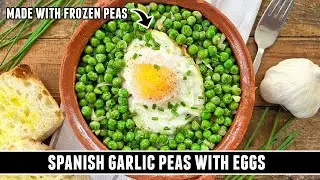 Spanish Garlic Peas with Eggs | Quick & EASY 20 Minute Recipe