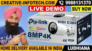 8500RS BUY NOW 📞- 9988131370 | Tp Link 8MP VIGI C385 4K COLOR IP CAMERA | CREATIVE INFOTECH LUDHIANA