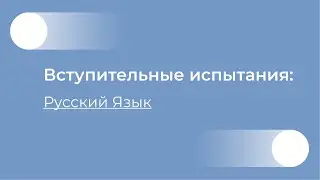 Русский язык видео-консультация
