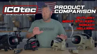 Game Call Comparison - ICOtec Outlaw+, Night Stalker+, Nomad+, and Hellion+