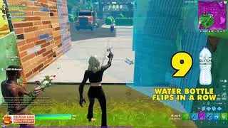 water bottle flipping LEGEND 😈