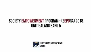 Society Empowerment 2018 - Universitas Internasional Batam - Unit Galang Baru 5