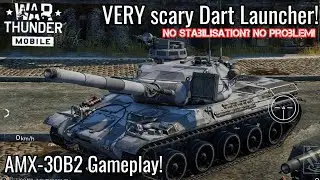 War Thunder Mobile AMX-30B2 No Stabilisation? NO PROBLEM! - New Premium Tank Gameplay