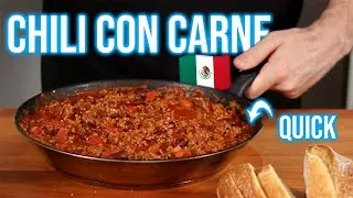 Easy & fast Chili con Carne • Mexican chili meat stew recipe