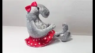Мягкая игрушка ручной работы Ждун маленький - Девочка с ножками