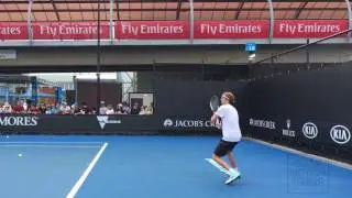 Alexander Zverev - 4K Practice Session 2017 Australian Open