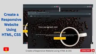 Create a Responsive Website Using HTML & CSS #html #css #js