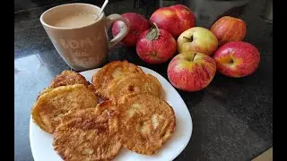 Apples in batter
