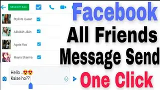 How To Send Message All Friends Facebook || Send Message To All Facebook Friends 2020